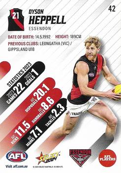 2024 Select AFL Footy Stars #42 Dyson Heppell Back